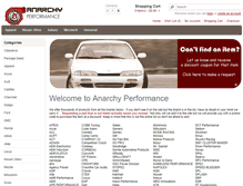 Tablet Screenshot of anarchyperformance.com